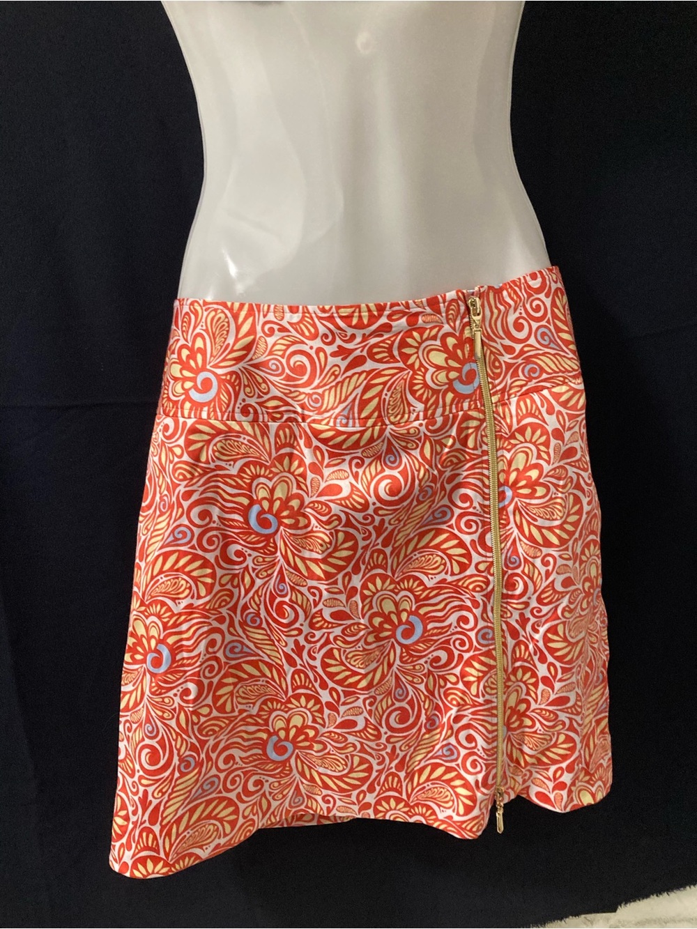 Sport Haley Coral and Cream Swirl Mini Skirt